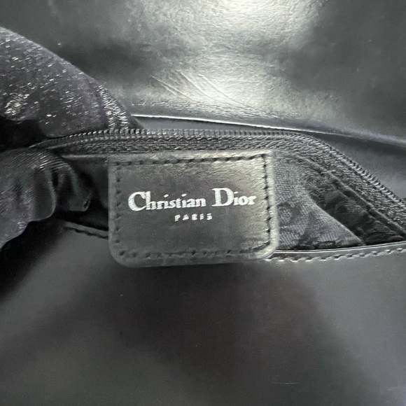 Vintage Dior Black leather bondage shoulder bag - Picture 5 of 9